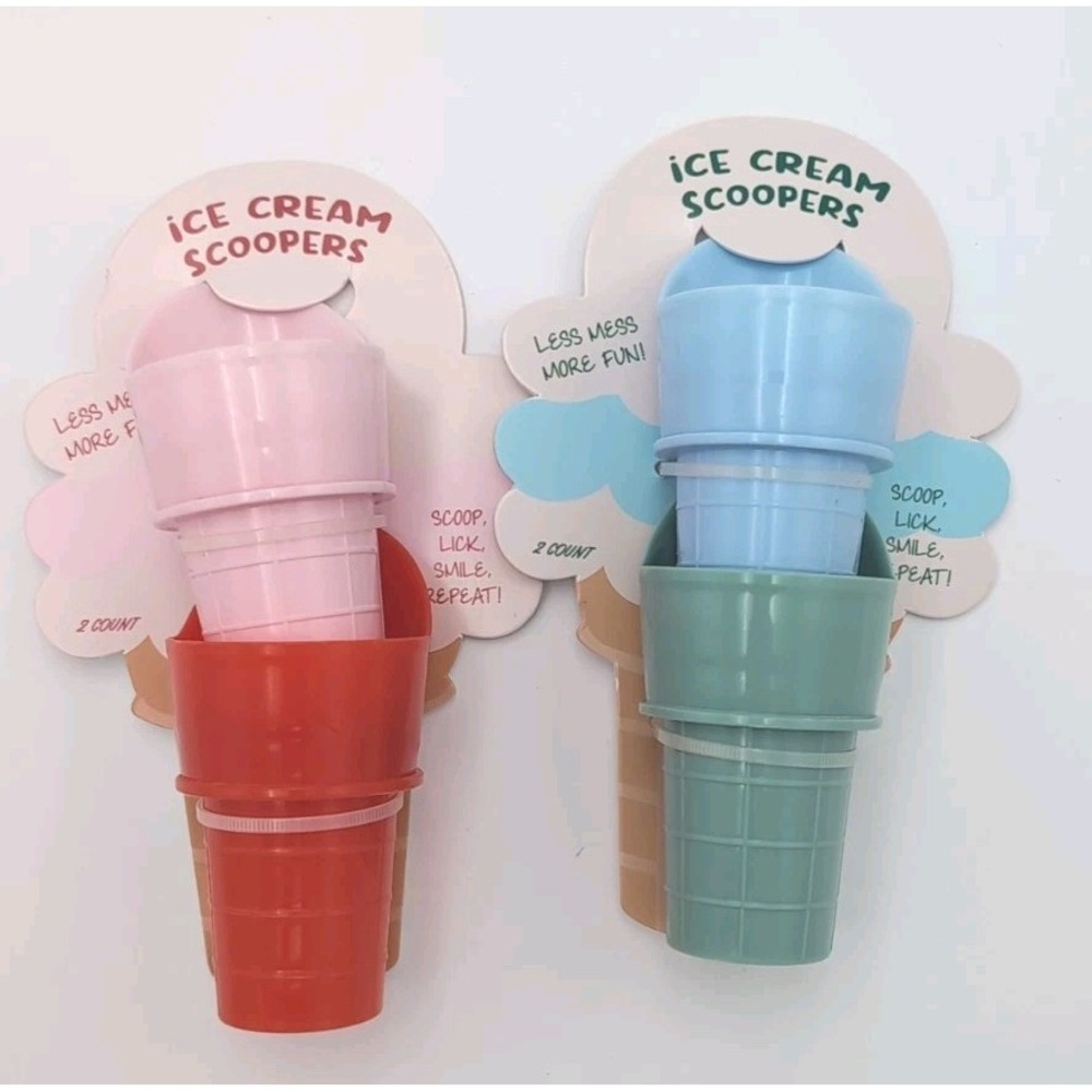 Plastic Ice Cream Scoop Holders Set of 2 (4pcs Total) Target Playground